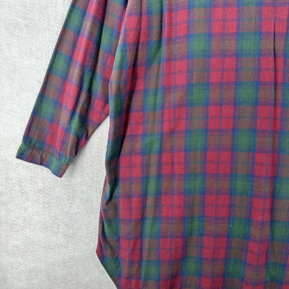 Vintage Walt Disney World Minnie Flannel Nightgown Women's SM Plaid Sleep Wear - Picture 8 of 14